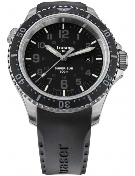 Traser H3 109377 P67 T25 SuperSub black 46 mm diver 50ATM