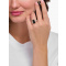 Thomas Sabo TR2478-052-11-54 Silver Ring With Black Gold Bear And Zirconia Ladies
