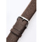 Perigaum Textile-leather-strap 28 x 170 mm Brown Silver Clasp