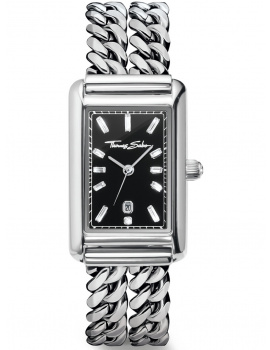 Thomas Sabo WA0453-201-203 Ladies Watch Elegance Black 22mm 3ATM