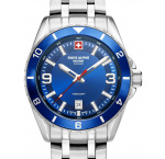 Swiss Alpine Military 7034.1135 Mens Watch Sierra silver blue 42mm 10ATM