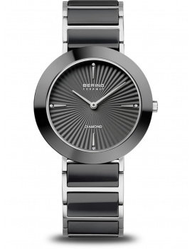 Bering 11435-702 Ladies Watch Diamond Keramika 35mm 3ATM