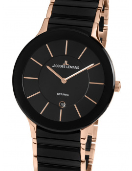 Jacques Lemans 1-1855C Dublin Keramika Mens Watch 38mm 5 ATM