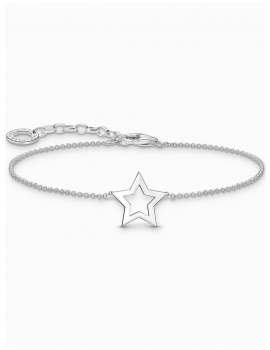 Thomas Sabo A2162-001-21-L19V Silver bracelet w. star pendant