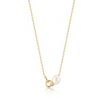 ANIA HAIE N043-02G Pearl Power Ladies Necklace, adjustable