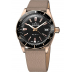 Edox 80131-37RNC-NI Skydiver Automatic + 2nd strap Ladies Watch 38mm 30ATM