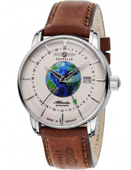 Zeppelin 8468-5 Mens Watch Atlantic Automatic 42mm 5ATM