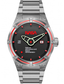 Nubeo NB-6107-NAS-22 Mens Watch Galileo NASA Limited Edition Automatic 49mm 20ATM