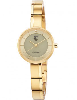 ETT ELS-12152-62M Diamond Lady Slnečný pohon Drive Ladies Watch 28mm 5ATM