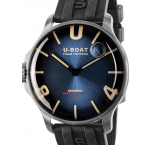 U-Boat 8704/E Darkmoon Blue SS Soleil Mens Watch 44mm 5ATM