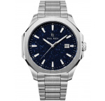 Paul Rich PR-46697 Mens Watch Mercer Aventurine Silver Blue 40,5 mm 5ATM