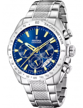 Festina F20668/2 Mens Watch Timeless Chronograph 45mm 10ATM