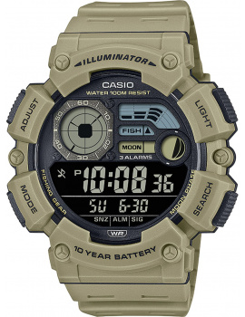 Casio WS-1500H-5BVEF Mens Watch Timeless Collection 50mm 10ATM