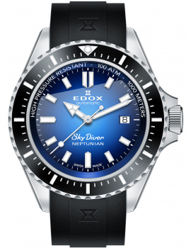 Edox 80120-3NCA-BUIDN Skydiver Neptunian automatic 44mm 100ATM