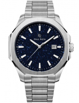 Paul Rich PR-46697 Pánske hodiny Mercer Aventurine Silver Blue 40,5 mm 5ATM