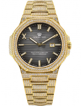 Louis XVI LXVI1602 Mens Watch Renaissance Iced Out Limited 40mm 5ATM