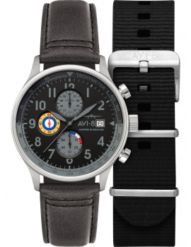AVI-8 AV-4011-0U Mens Watch Hawker Hurricane Chronograph 43 mm 5ATM