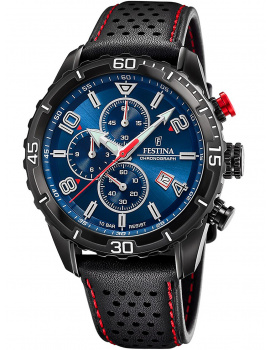 Festina F20519/2 Timeless Chronograph Mens Watch 44mm 10ATM