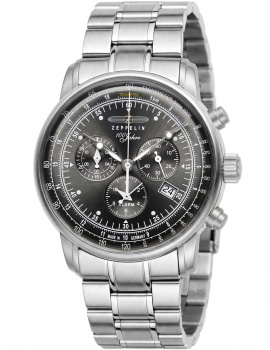 Zeppelin 7680MB-2 Mens Watch 100 Years Zeppelin Chronograph 43mm 5ATM