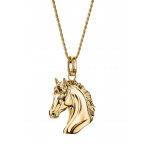 Thomas Sabo KE2342-414-39-L50V Necklace Horse head Elyndra Gold-plated Ladies