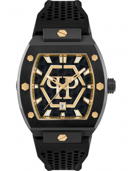 Philipp Plein PWPUA0224 Mens Watch The Hexagon Phantom 44mm 5ATM