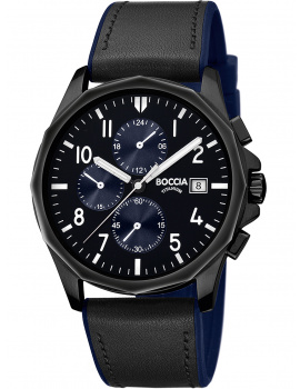 Boccia 3747-03 Men`s Watch Chronograph Titanium 40mm 5ATM