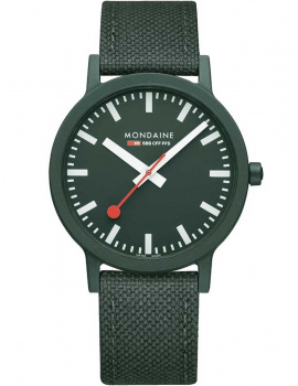 Mondaine MS1.41160.LF Mens Watch Essence Green 41mm 3ATM