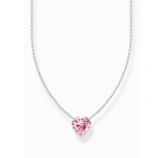 Thomas Sabo KE2211-051-9-L45V Silver necklace w. pink heart pendant