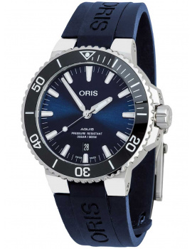 Oris 01 733 7730 4135-07 4 24 65EB Mens Watch Aquis Date 43,5mm 30ATM