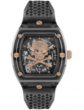 Philipp Plein PWPTA0424 Automatic Mens Watch The $keleton Crystal 44mm 5ATM