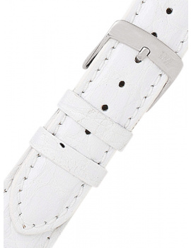 Morellato A01U0518339017CR18 White alligator Watch Strap 18mm