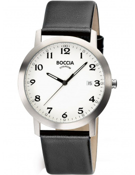 Boccia 3618-01 men`s watch titanium 38mm 5ATM