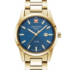 Swiss Alpine Military 7767.1115 Ladies Watch Argos gold blue 34mm 10ATM