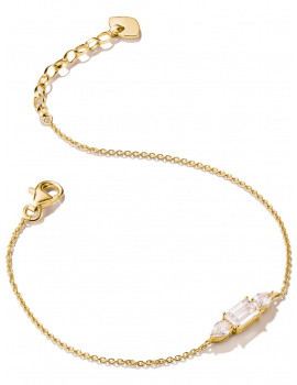 Thomas Sabo A2221-414-14-L19V Bracelet with sparkling zirconia Gold-plated