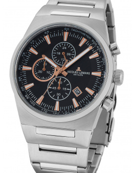 Jacques Lemans 1-1734A Manchester Chronograph Men's 43mm 10 ATM