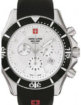 Swiss Alpine Military 7040.9832 Chronograph Mens Watch 44mm 10ATM