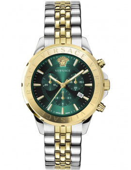 Versace VEV602023 Signature Chronograph Mens Watch 44mm 5ATM