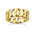 Thomas Sabo TR2497-413-39-56 ring - chain links wide gold plated Ladies