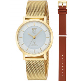 ETT Eco Tech Time ELS-11619-11MS Ladies Watch Atacama Slnečný pohon Radio Controlled 36mm 5ATM