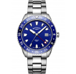 Rotary GB05108/05 Henley GMT men`s 41mm 10ATM