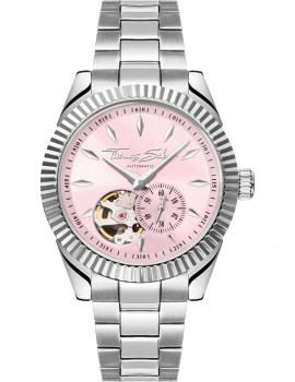 Thomas Sabo WA0418-201-204 Ladies Watch Rebel Pink Automatic 36mm 5ATM