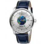 Zeppelin 8468-1 Atlantic Automatic Mens Watch GMT 43mm 5ATM