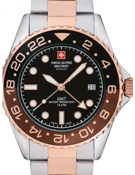 Swiss Alpine Military 7052.1154 men`s watch GMT 42mm 10ATM