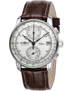 Zeppelin 8670-1 100 years Chrono Men's 43mm 5ATM