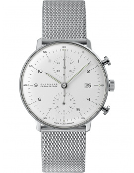 Junghans 27400346 Mens Watch Max Bill Chronoscope 40mm 5ATM