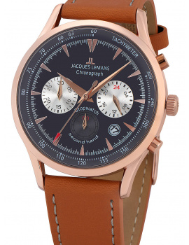 Jacques Lemans 1-2068F Retro Classic chrono menÂ´s 41mm 5ATM