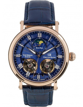 Carl von Zeyten CVZ0054RBSR Murg Moonphase Automatic Mens Watch 46mm 5ATM