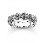 Thomas Sabo TR2488-637-21-54 silver ring with roses Ladies