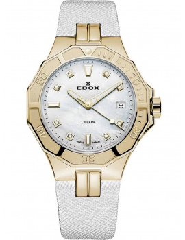 Edox 53020-37JC-NADD Delfin Diver Ladies Watch 38mm 20ATM