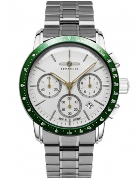 Zeppelin 8878MB-4 Mens Watch New York Chronograph 43mm 5ATM